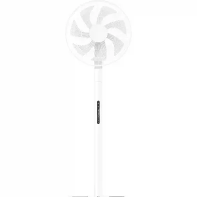 طراحی جلویی Mijia Smart Standing Fan Pro Slim نمای کامل جلوی پنکه هوشمند شیائومی BPLDS12DM با توری و پره های سفید