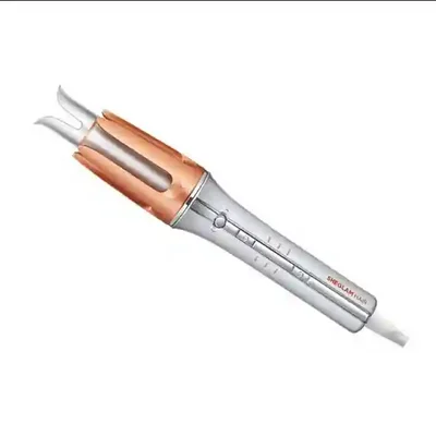 طراحی دستگاه فر مو SHEGLAM It-Curl بدنه فر کننده مو شیگلم It-Curl سایز 25 میلی متر با محفظه چرخان رزگلد