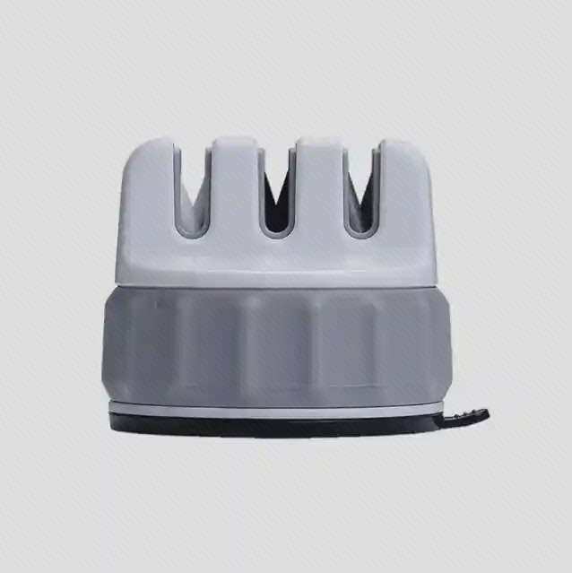 نمای اصلی چاقو تیزکن Huohou HU0066 چاقو تیزکن سفید و خاکستری Huohou HU0066 با سه شیار
