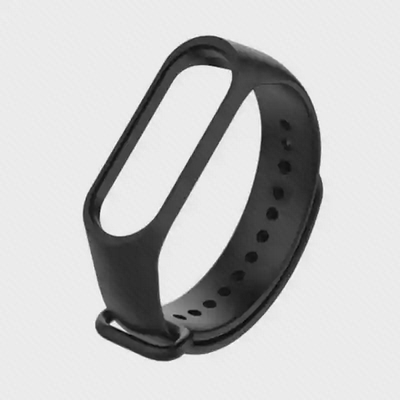 بند سیلیکونی مشکی Mi Band 3 بدون کپسول مچ‌بند
