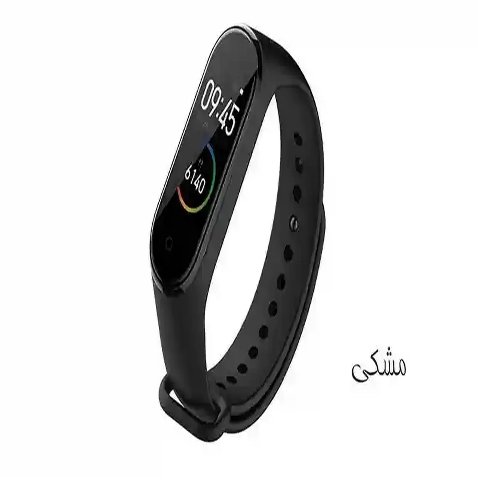بند سیلیکونی مشکی Mi Band 4 همراه کپسول نمایشگر