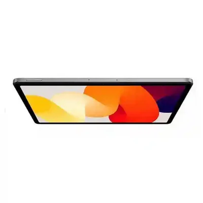 ضخامت بدنه Redmi Pad SE نسخه ۲۵۶ گیگابایت نمای باریک کناری Redmi Pad SE حافظه ۲۵۶ گیگابایت در حالت افقی با صفحه نارنجی و کلیدهای لبه بالا