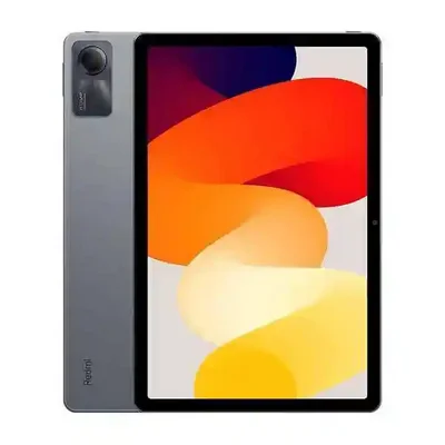 تبلت Redmi Pad SE رم ۸ و حافظه ۲۵۶ در نمای اصلی نمای اصلی Redmi Pad SE خاکستری حافظه ۲۵۶ گیگابایت از جلو و پشت با صفحه نارنجی و زرد