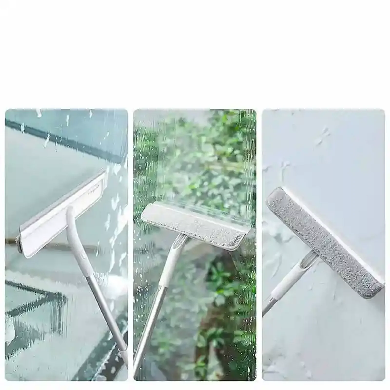 سه کاربرد سری تی درما DEM-QJ100 برای پاک‌کردن کف صابونی، شیشه خیس و دیوار روشن