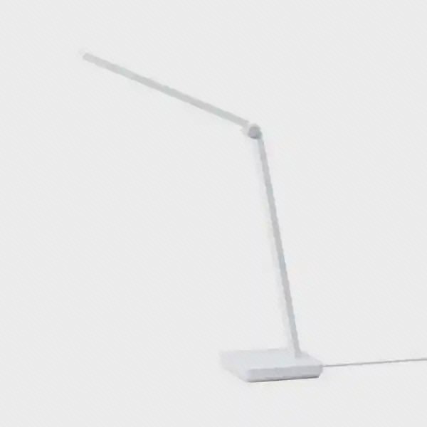 نمای اصلی چراغ مطالعه سفید Mijia Table Lamp Lite با پایه مستطیلی، بازوی مفصلی و کابل برق