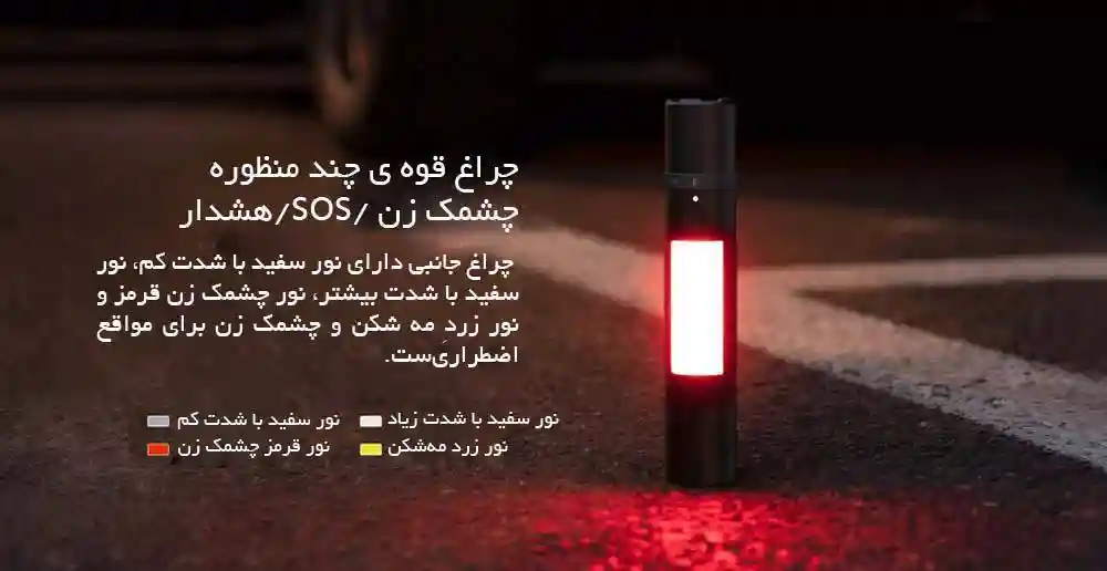 چراغ قوه چند منظوره شیائومی مدل mjsdt001qw - تصویر توضیحات 6