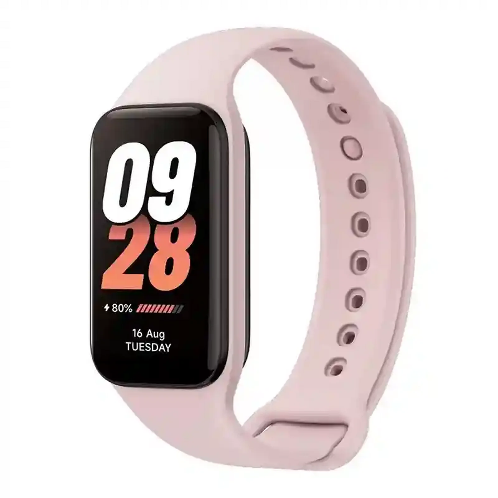 مچ بند شیائومی Smart Band 8 Active صورتی با نمایشگر مستطیلی مشکی