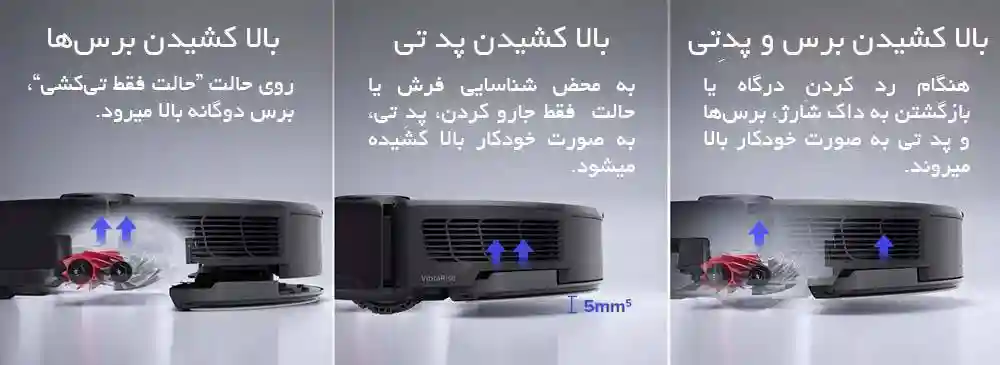 جارو رباتیک شیائومی مدل Roborock S8 Pro Ultra - ویژگی های منحصر بفرد جارو رباتیک Roborock S8 Pro Ultra عبارتند از: