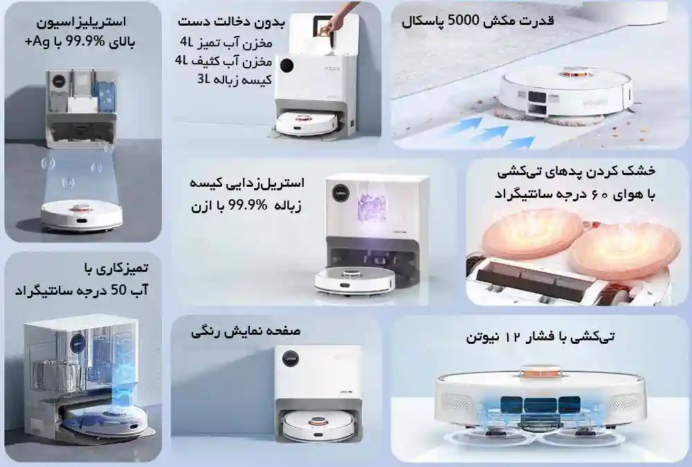 جارو رباتیک شیائومی مدل Lydsto W2 - تصویر توضیحات 1