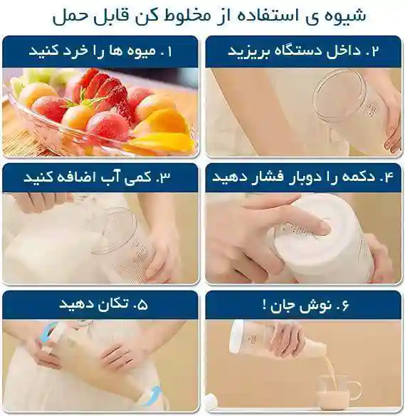 مخلوط کن شیائومی مدل Fresh Juice حجم 450 میلی‌لیتر - تصویر توضیحات 1