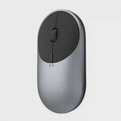 موس Xiaomi Portable Mouse 2 نقره‌ای با کلیدهای مشکی