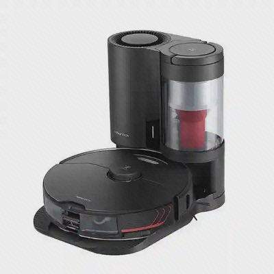 جارو رباتیک Roborock S7 MaxV Plus و داک Auto-Empty جارو Roborock S7 MaxV Plus مشکی با داک تخلیه خودکار