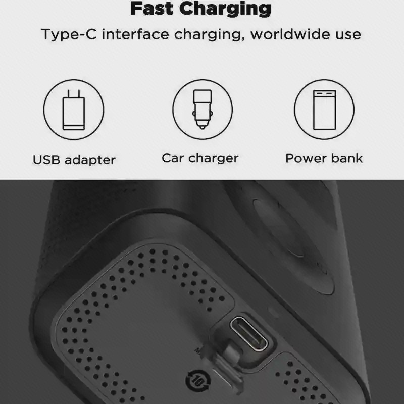 درگاه شارژ Type-C پمپ باد Xiaomi Air Compressor 1S