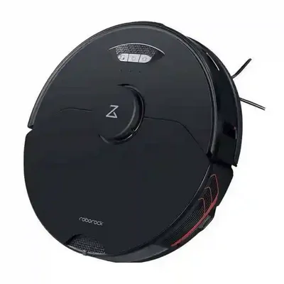 طراحی بدنه Roborock S7 MaxV از نمای بالا نمای بالای جارو رباتیک مشکی Roborock S7 MaxV