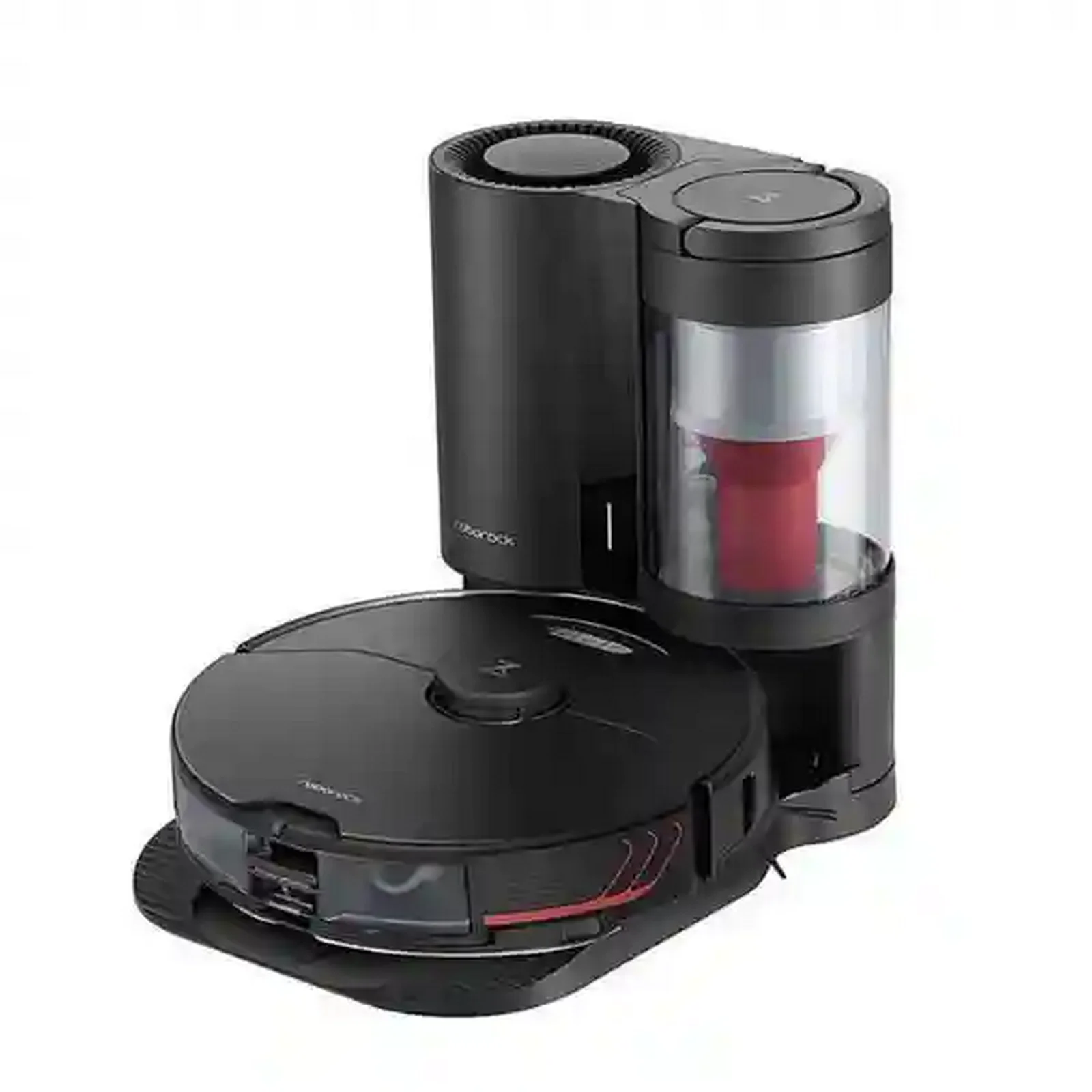 جارو رباتیک Roborock S7 MaxV Plus و داک Auto-Empty جارو Roborock S7 MaxV Plus مشکی با داک تخلیه خودکار