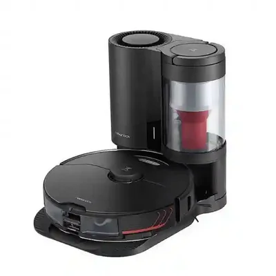 جارو رباتیک Roborock S7 MaxV Plus و داک Auto-Empty جارو Roborock S7 MaxV Plus مشکی با داک تخلیه خودکار
