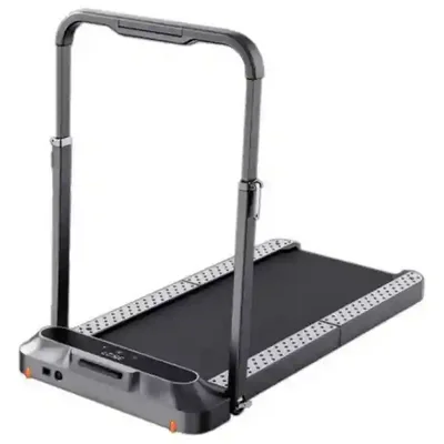 تردمیل خانگی Walking Pad R2 از نمای سهربع تردمیل تاشو Walking Pad R2 با دسته خاکستری و تسمه مشکی