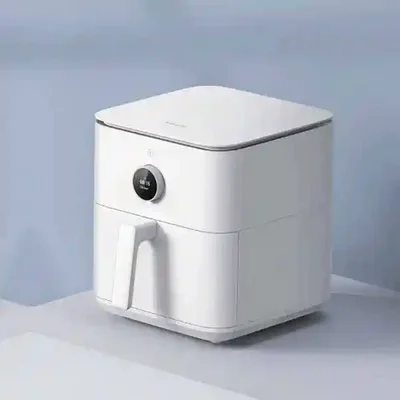 طراحی ۶.۵ لیتری هواپز Xiaomi MAF10 نمای سهربع هواپز Xiaomi MAF10 سفید روی کانتر