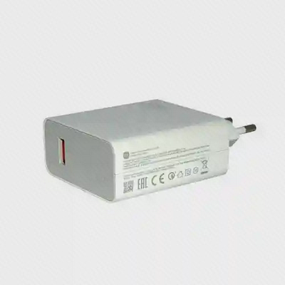 مشخصات فنی پشت شارژر Xiaomi 120W MDY-13-EE نمای پشت آداپتور ۱۲۰ وات شیائومی MDY-13-EE و پورت قرمز