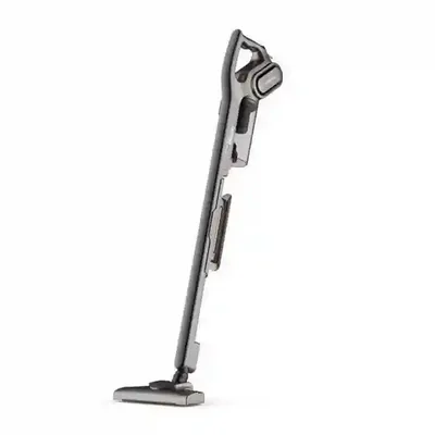 نمای کامل جارو عصایی Deerma DX700S از کنار جاروبرقی ایستاده خاکستری شیائومی Deerma DX700S