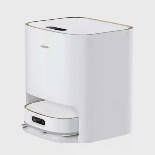 جارو رباتیک شیائومی Dreame W10 Pro داخل ایستگاه شست‌وشوی سفید