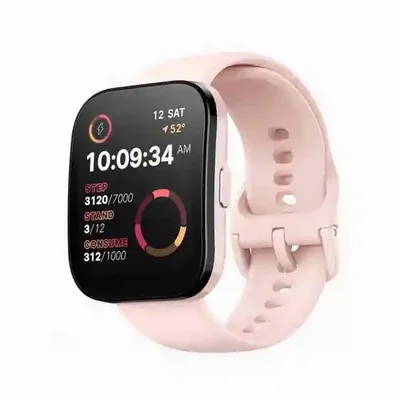 ساعت هوشمند صورتی Amazfit Bip 5 با آمار فعالیت