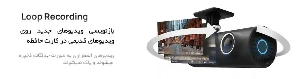 دوربین خودرو شیائومی مدل 70MAI Smart Dash Cam 1S Midrive D06 - ضبط فوری به محض برخورد - نمای 2
