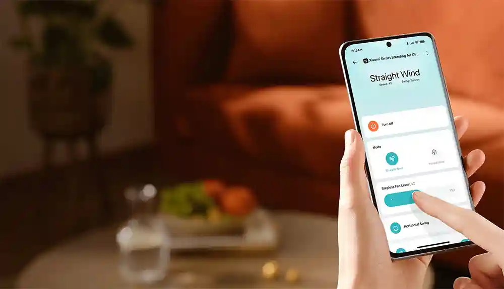 پنکه ایستاده هوشمند شیائومی Xiaomi Smart Standing Air Circulation Fan BPLDS11DM - 100 سطح تنظیم سرعت: متناسب با نیاز شما