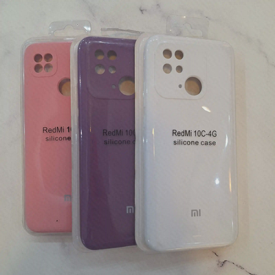 جزئیات پشت کاور Redmi 10C 4G سفید بنفش و صورتی برش دوربین قاب های سیلیکونی Xiaomi Redmi 10C 4G سه رنگ