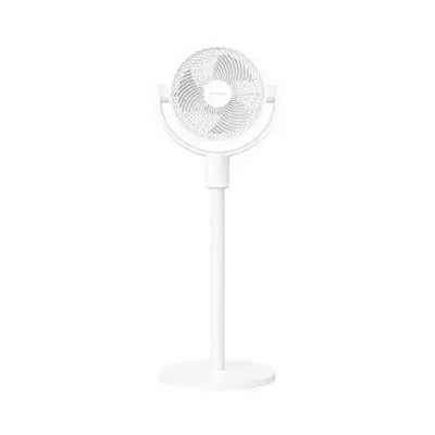 نمای کامل پنکه گردش هوای هوشمند شیائومی BPLDS11DM پنکه ایستاده شیائومی Smart Air Circulation Fan BPLDS11DM سفید از روبه رو