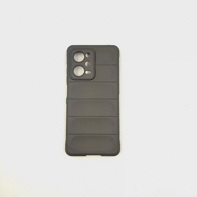 نمای پشت قاب سیلیکونی پافر مشکی شیائومی POCO X5 PRO