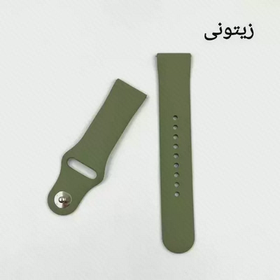 دو تکه بند سیلیکونی زیتونی ساعت شیائومی Kieslect KR PRO