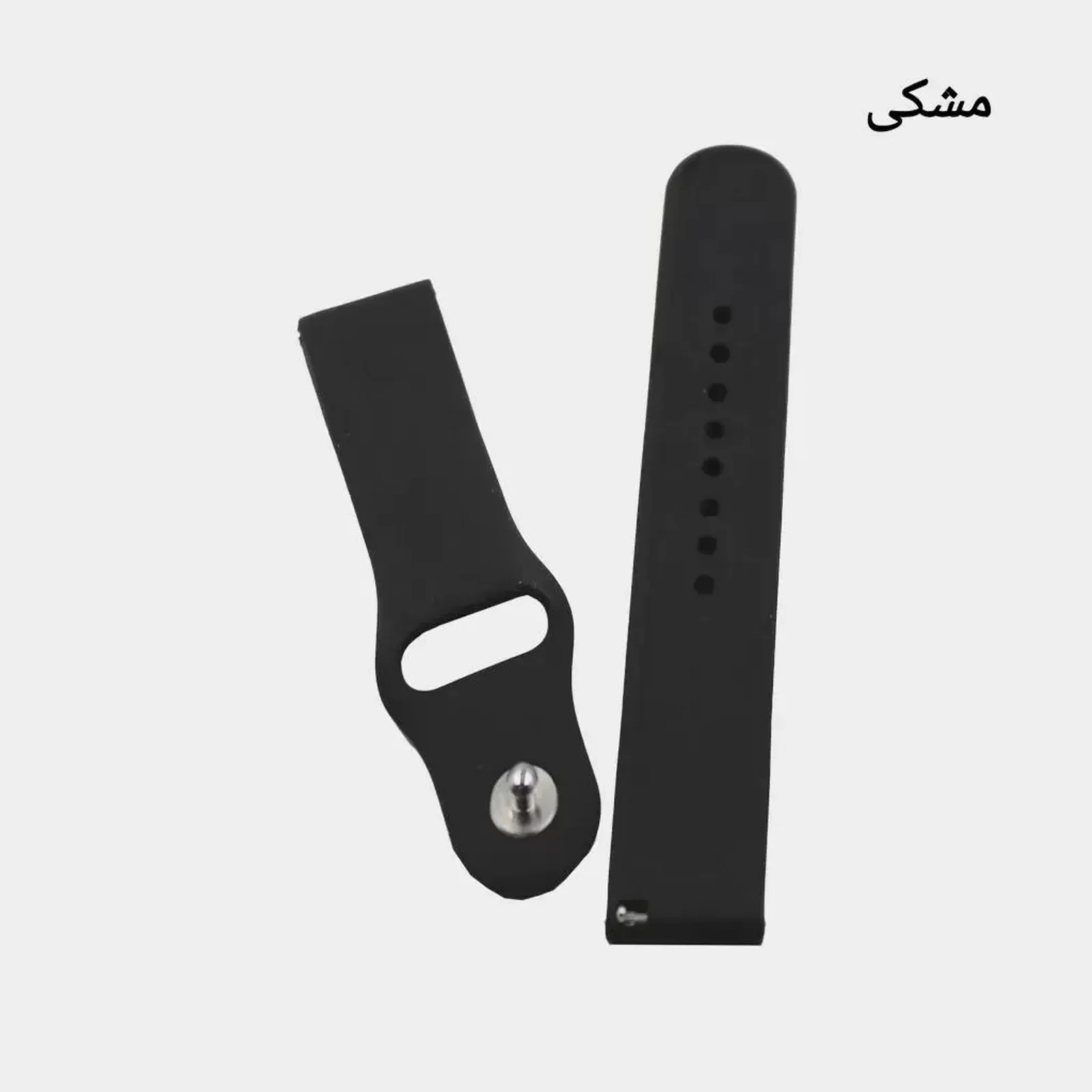 بند سیلیکونی مشکی ساعت شیائومی Kieslect KR PRO در دو بخش