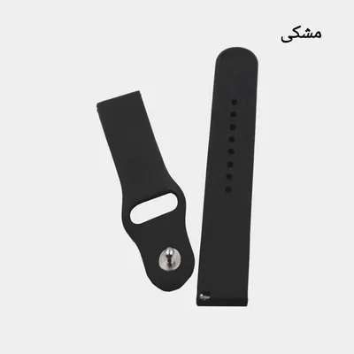 بند سیلیکونی مشکی ساعت شیائومی Kieslect KR PRO در دو بخش