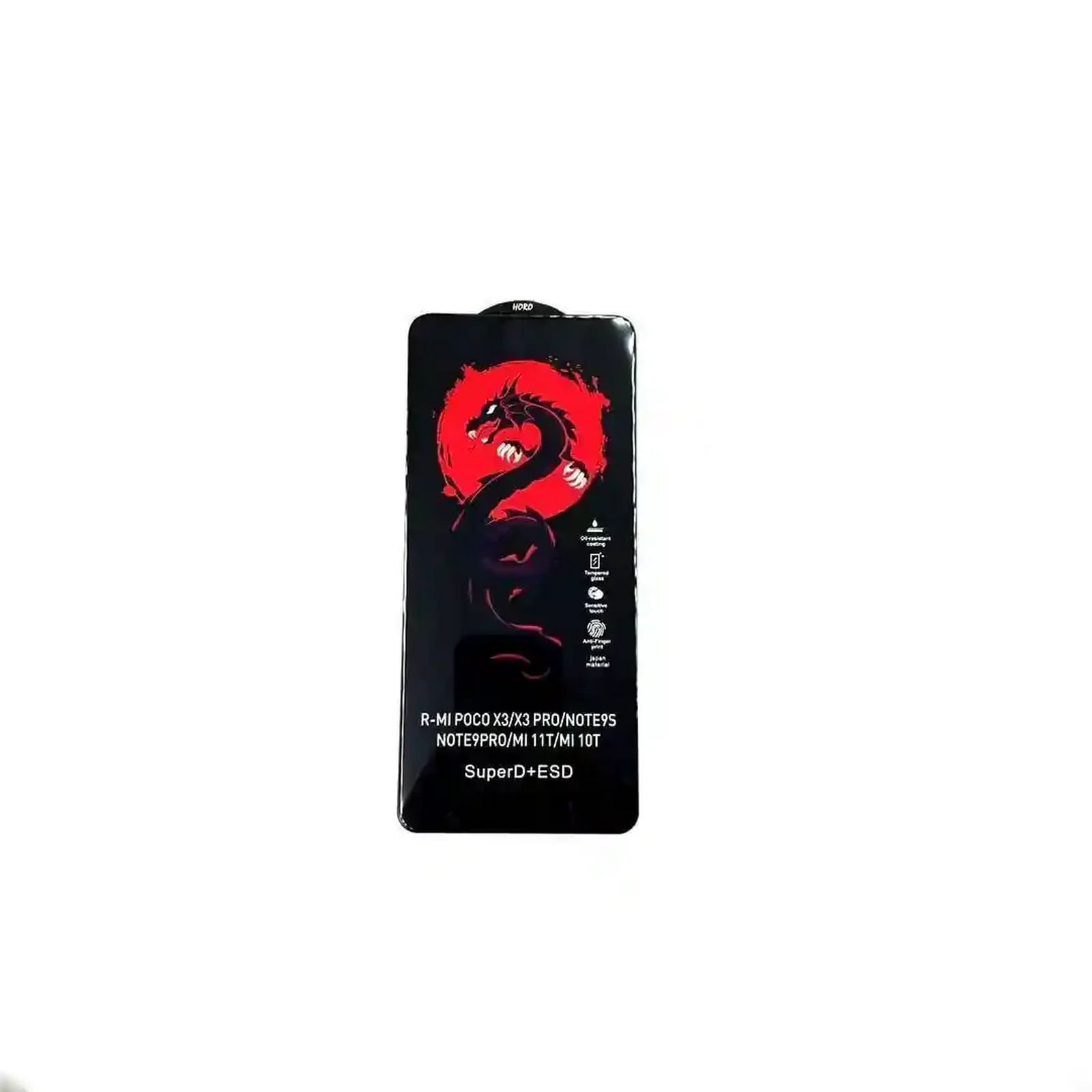 گلس Horo مخصوص Redmi Note 12 نمای کامل گلس Horo شیائومی Redmi Note 12 با طرح اژدهای قرمز