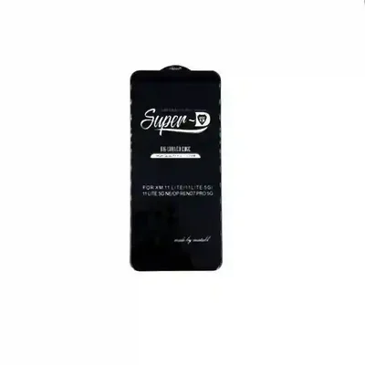 گلس Super D مخصوص Mi 11 Lite نمای کامل گلس Super D شیائومی Mi 11 Lite با سطح مشکی