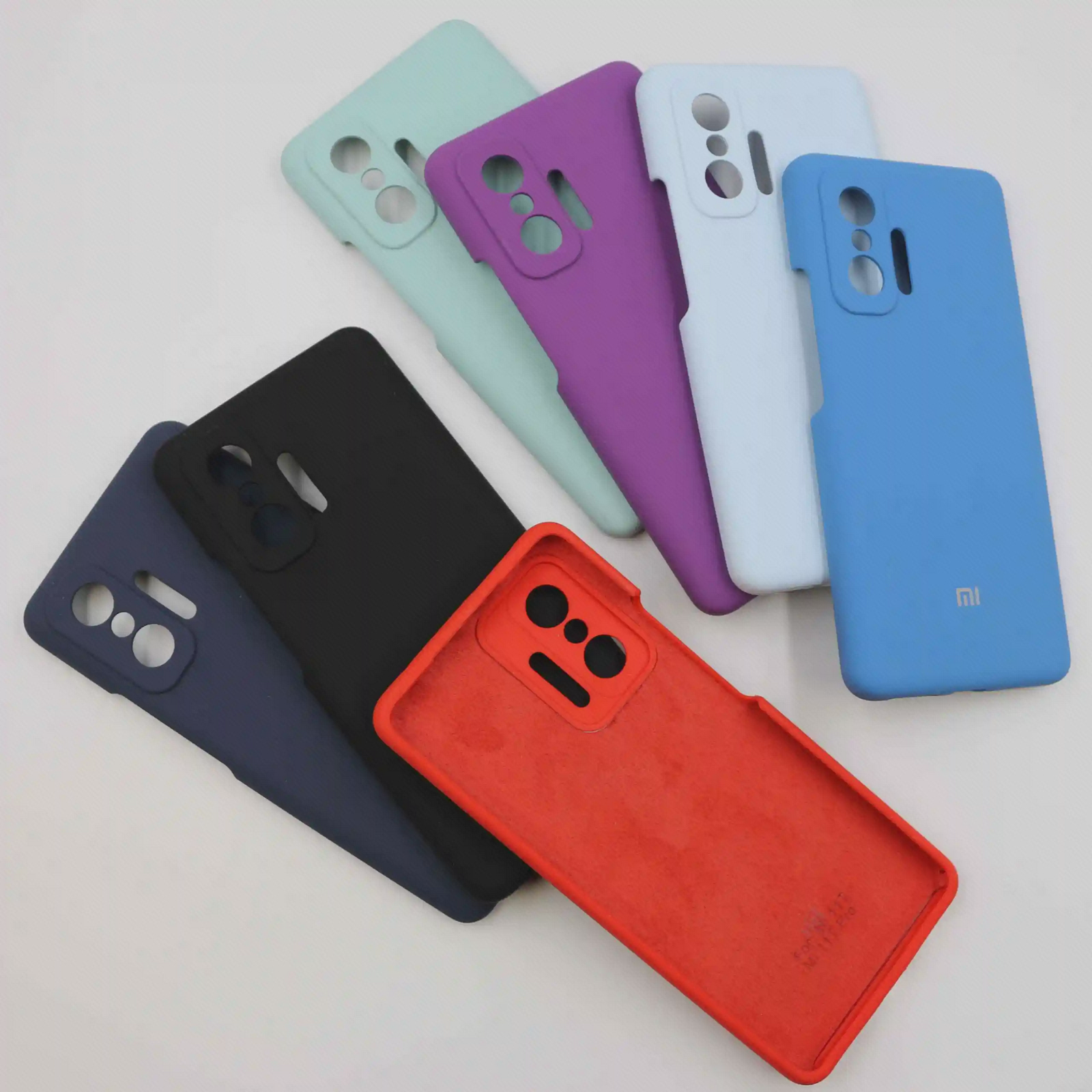 رنگبندی کاور سیلیکونی اصلی Xiaomi 11T مجموعه رنگهای کاور سیلیکونی اورجینال شیائومی 11T