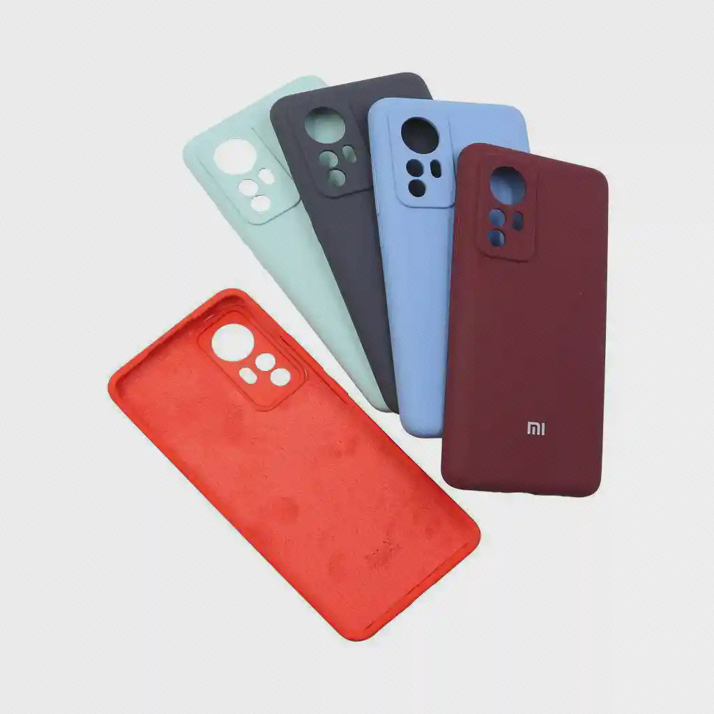 رنگبندی کاور سیلیکونی اصلی Xiaomi 12 مجموعه کاورهای سیلیکونی اورجینال شیائومی 12 در چند رنگ