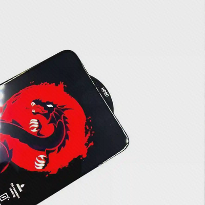 گوشه بالایی گلس Horo Mi 10T Pro کلوزآپ طرح اژدهای گلس Horo شیائومی Mi 10T Pro
