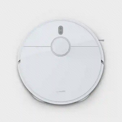 جارو رباتیک شیائومی Robot Vacuum S10 Plus سفید نمای روبهرو جارو رباتیک سفید شیائومی Robot Vacuum S10 Plus