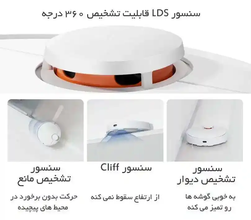 جارو رباتیک شیائومی مدل Xiaomi S10 - پک گلوبال - تصویر توضیحات 2
