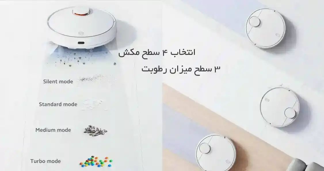 جارو رباتیک شیائومی مدل Xiaomi S10 - پک گلوبال - تصویر توضیحات 3