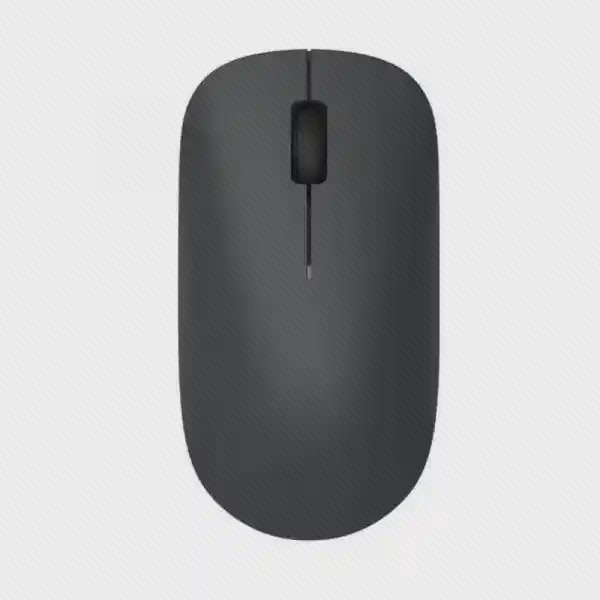 موس Xiaomi Wireless Mouse Lite XMWXSB01YM نمای بالا موس بیسیم مشکی شیائومی Lite XMWXSB01YM