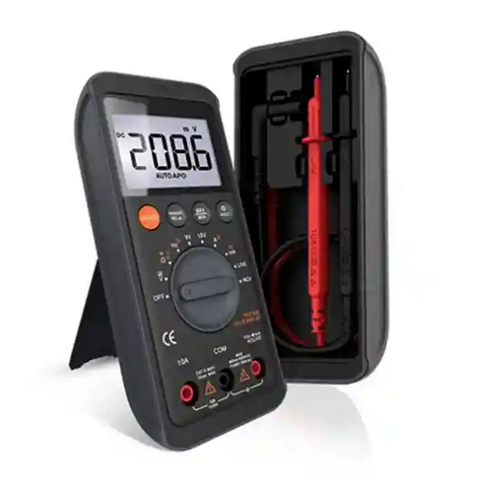 مولتی‌متر دیجیتال Jimi JM-G3401 همراه قاب پراب‌ها