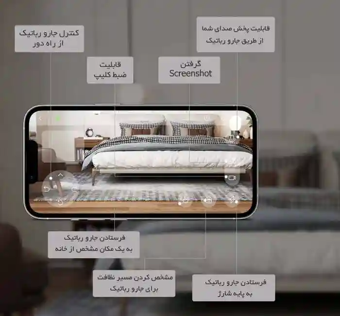 جارو رباتیک شیائومی مدل Dreame D10S Pro - گارانتی ۱۸ ماهه - دوربین نظارتی در جارو رباتیک شیائومی مدل Dreame D10S Pro