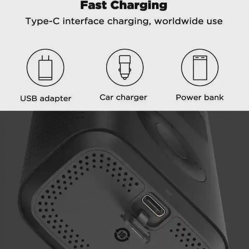 درگاه شارژ Type-C زیر پمپ باد Xiaomi Air Compressor 1S