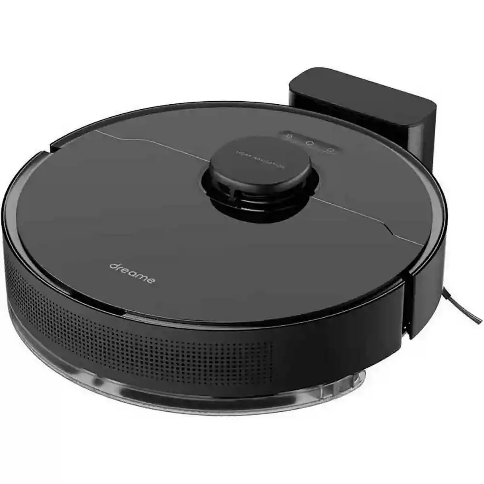 جارو رباتیک Dreame D10S Pro مشکی با حسگر لیزری نمای اصلی جارو رباتیک مشکی Dreame D10S Pro با پایه شارژ