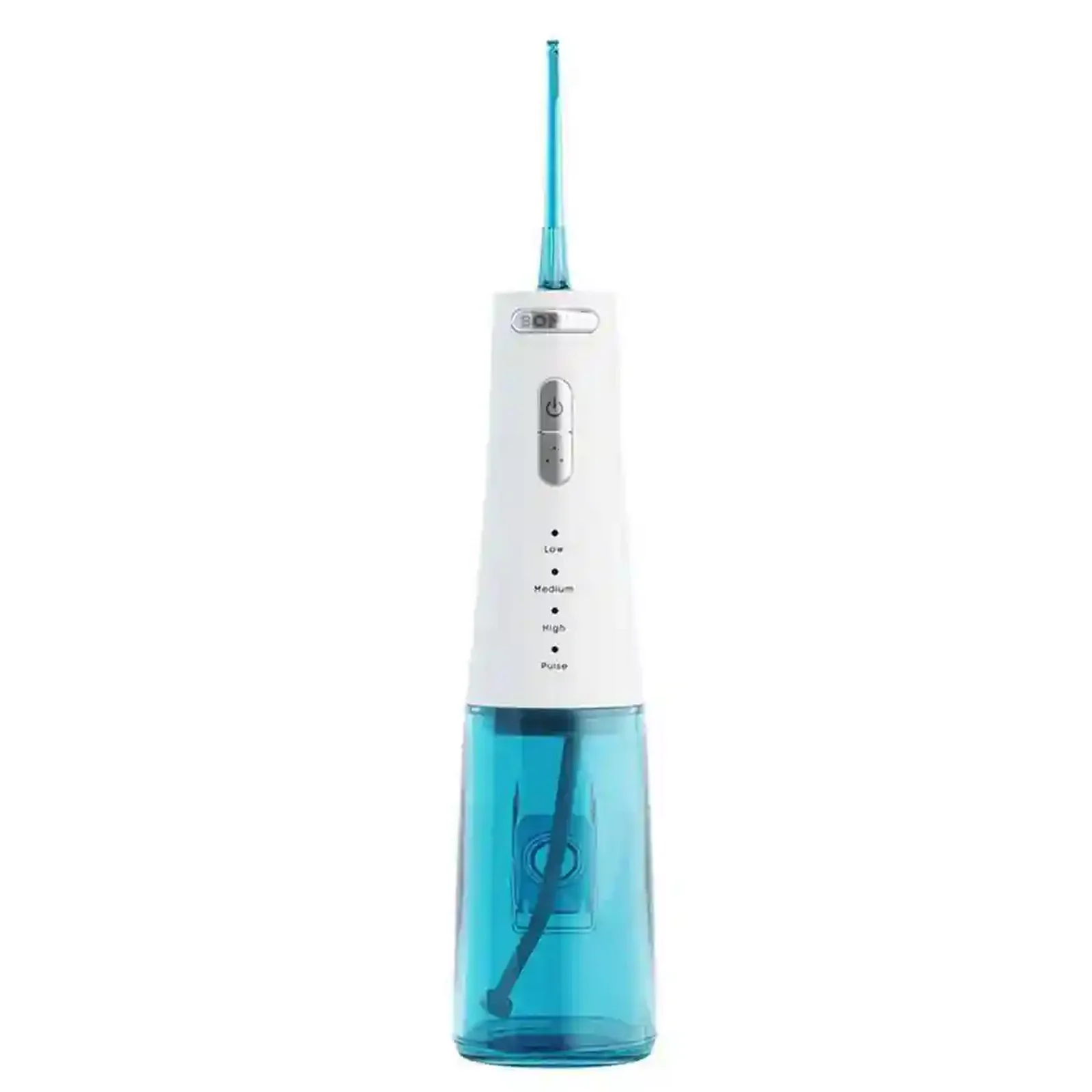 نمای اصلی دستگاه شستوشوی دهان BOMIDI Oral Irrigator D3 Pro واتر جت دهان شیائومی BOMIDI D3 Pro سفید با مخزن آبی
