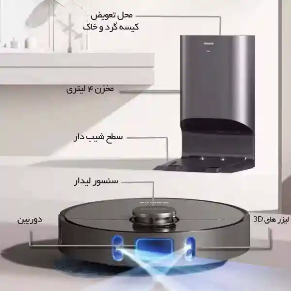 جارو رباتیک شیائومی مدل Dreame Z10 Pro - تصویر توضیحات 2