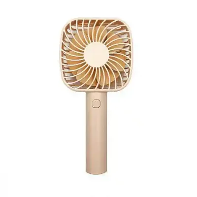 نمای روبهروی پنکه شیائومی VH 092 بژ پنکه دستی شارژی VH Portable Fan 092 رنگ بژ